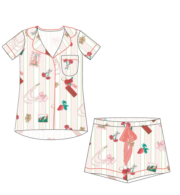AXO Boulder PJ Short Sleeve and Shorts Set
