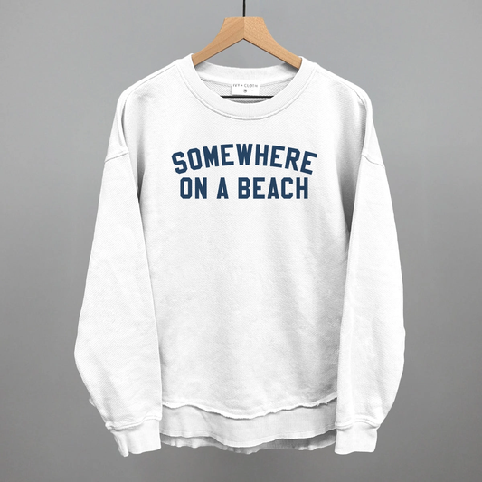 White Oversized Terry Sweatshirt