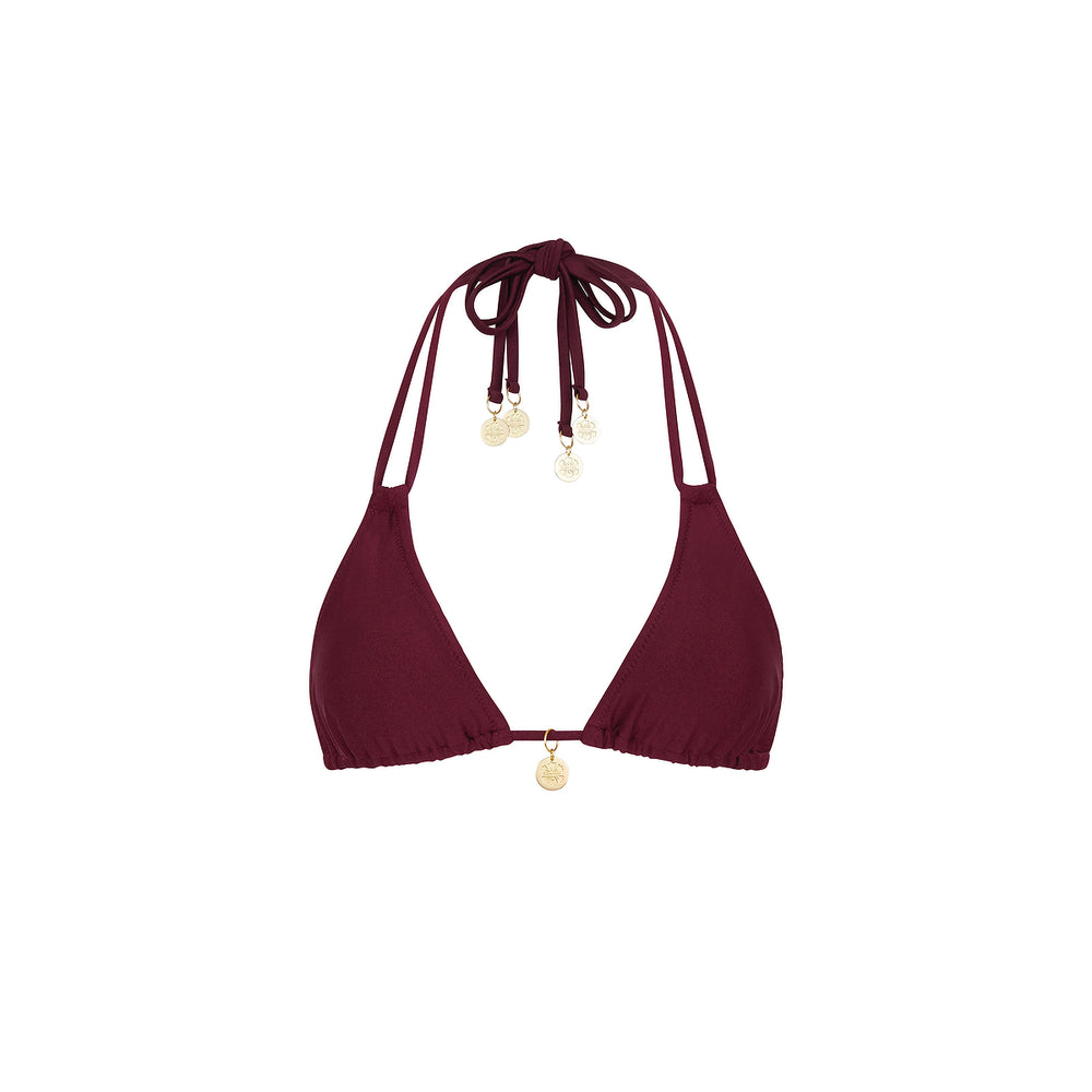 Sangria Halter Bralette Top