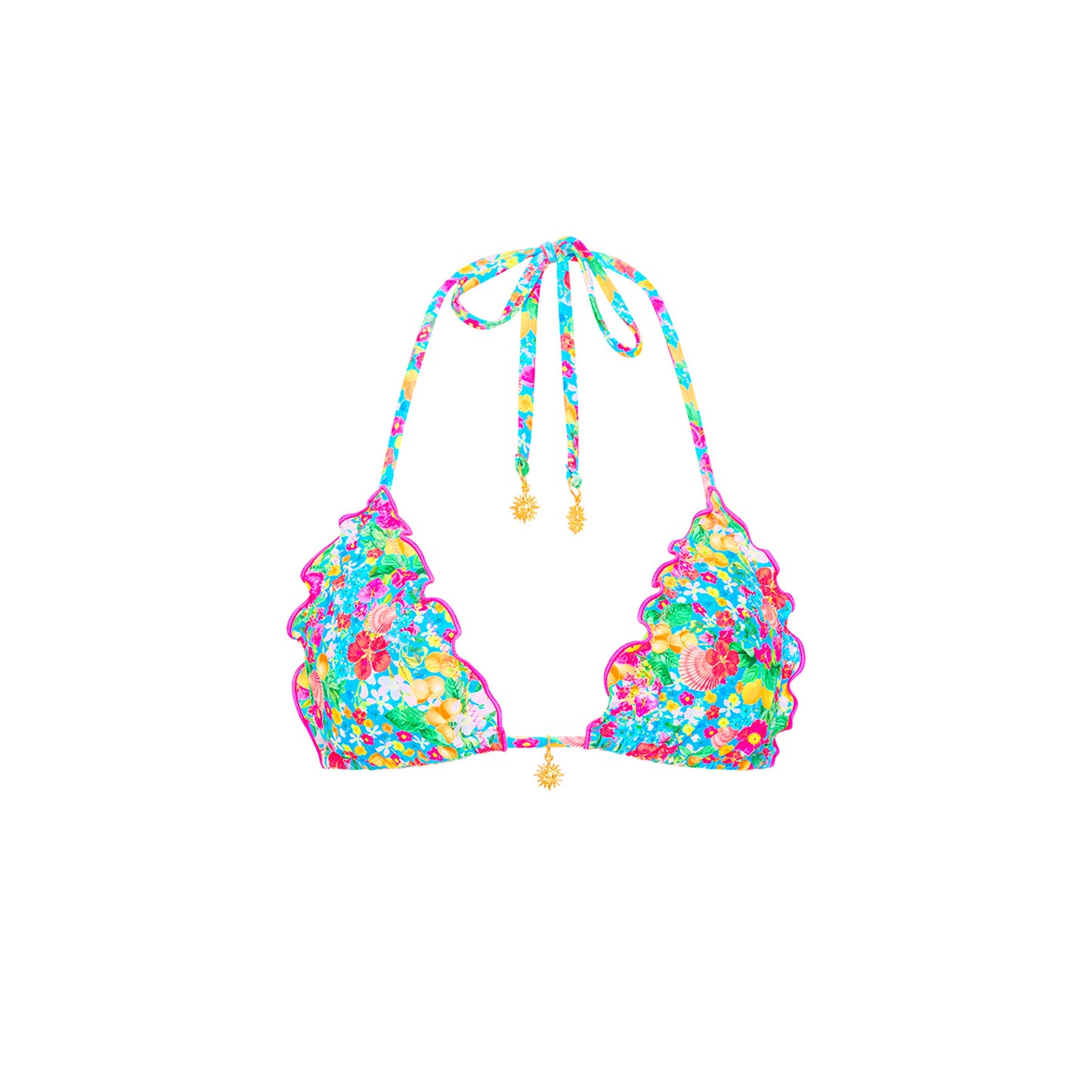 Mermaid Garden Lettuce Edge Bralette