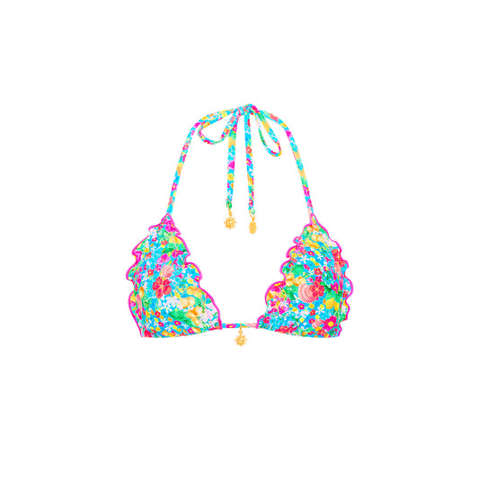 Mermaid Garden Lettuce Edge Bralette