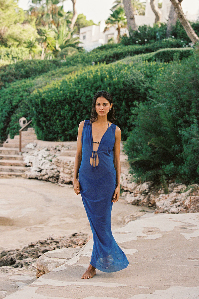 Midnight Mesh Harper Maxi Dress