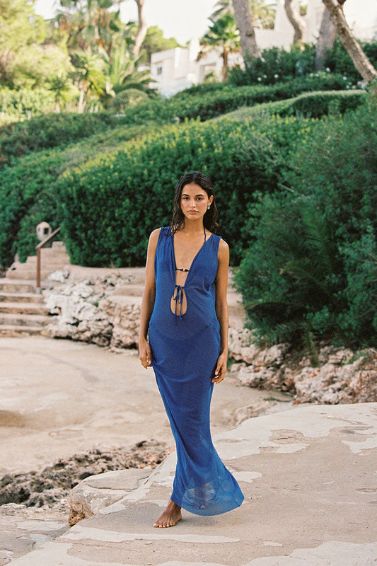Midnight Mesh Harper Maxi Dress