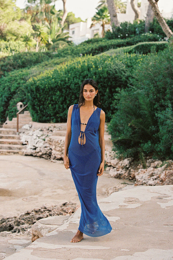 Midnight Mesh Harper Maxi Dress