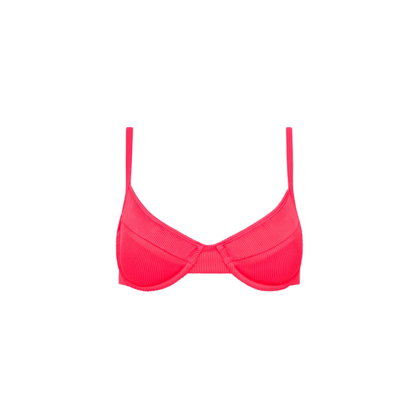 Watermelon Ribbed Ditzy Underwire