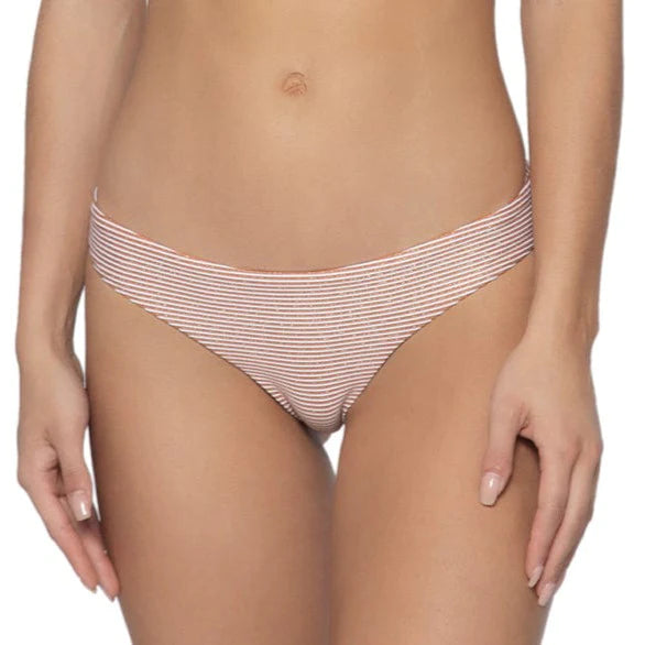 Aperol Stripe Basic Full Ruched Bottoms