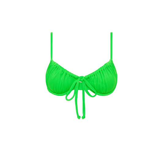 Peppermint Ruched Underwire Top